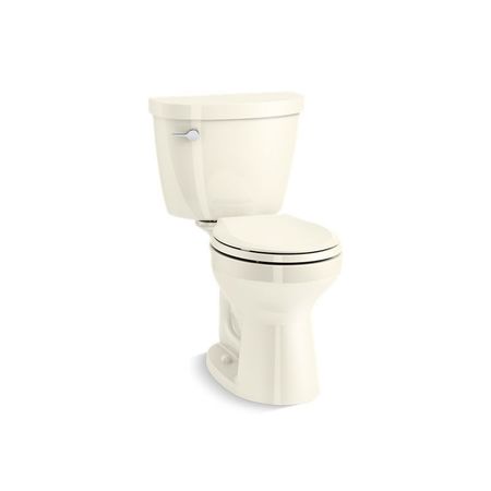 KOHLER Toilet, Gravity Flush, Floor Mounted Mount, Round, Biscuit 31641-96